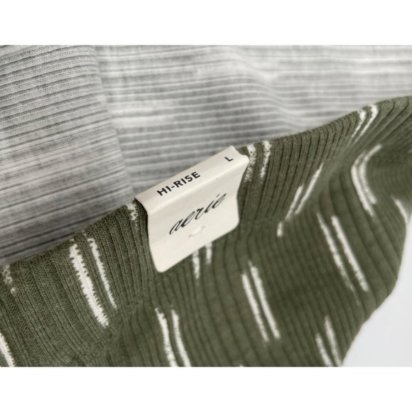 NWT AERIE HIGH WAIST CROPPED KICK FLARE PANT~Hi-Rise~Boho~Retro~Short~Ankle~L - Picture 6 of 9